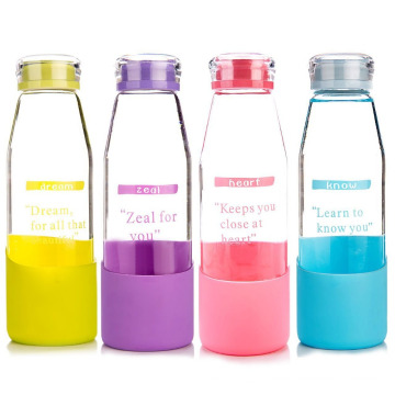 heat resistant glass material take away bottle